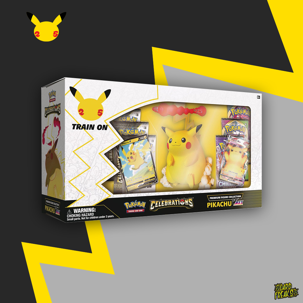 Omhoog gaan de eerste passie Pokémon Celebrations Premium Figure Collection Pikachu VMAX - Pokemon  kaarten kopen? | Snel verzonden - Cardfreaks