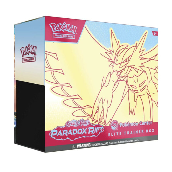 Pokemon Paradox Rift Elite Trainer Box Roaring Moon Pokemon Center Editie